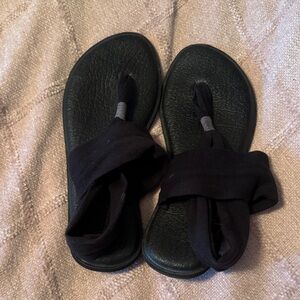 Sanuk Black Women's Sandals